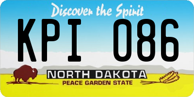 ND license plate KPI086