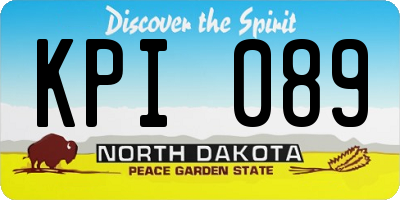 ND license plate KPI089