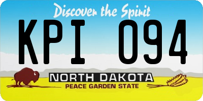 ND license plate KPI094