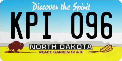 ND license plate KPI096