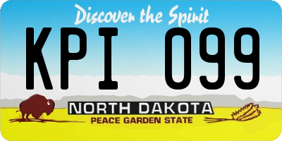 ND license plate KPI099