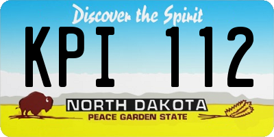 ND license plate KPI112