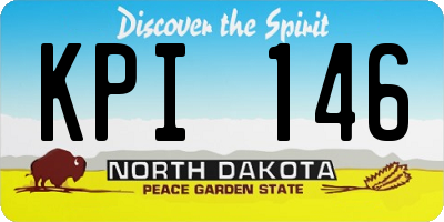 ND license plate KPI146