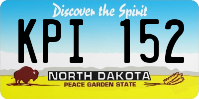 ND license plate KPI152