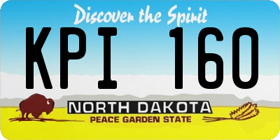 ND license plate KPI160