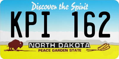 ND license plate KPI162