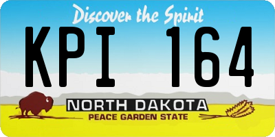 ND license plate KPI164