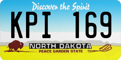 ND license plate KPI169