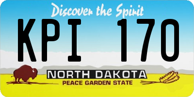 ND license plate KPI170