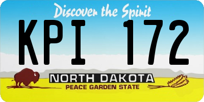 ND license plate KPI172