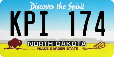 ND license plate KPI174