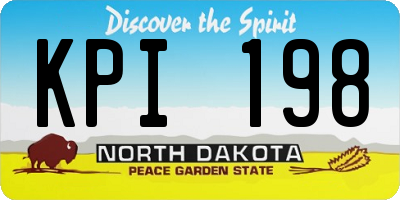ND license plate KPI198