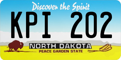 ND license plate KPI202