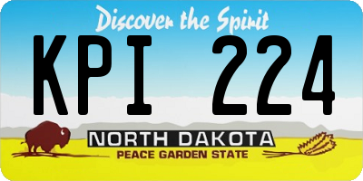 ND license plate KPI224