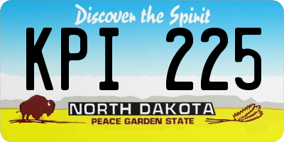 ND license plate KPI225