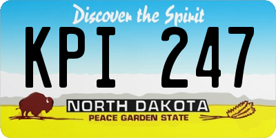 ND license plate KPI247
