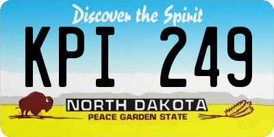 ND license plate KPI249