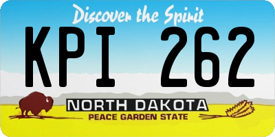 ND license plate KPI262