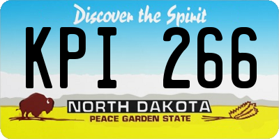 ND license plate KPI266