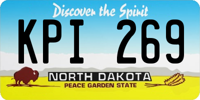 ND license plate KPI269