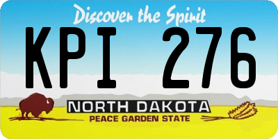 ND license plate KPI276