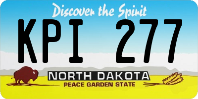 ND license plate KPI277