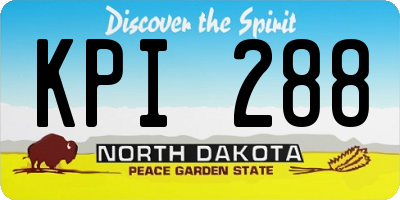 ND license plate KPI288
