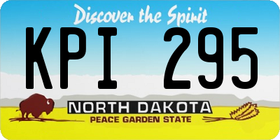ND license plate KPI295