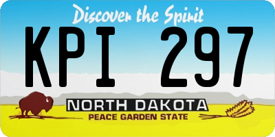 ND license plate KPI297