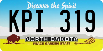 ND license plate KPI319