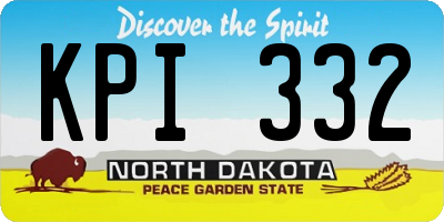 ND license plate KPI332