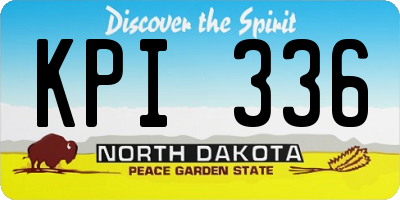ND license plate KPI336