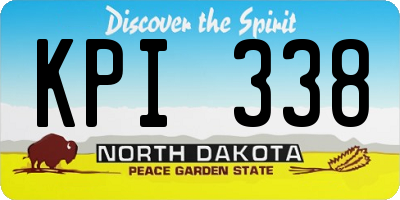 ND license plate KPI338