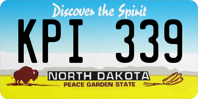 ND license plate KPI339
