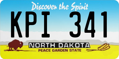 ND license plate KPI341