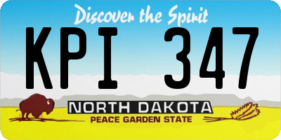 ND license plate KPI347