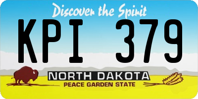 ND license plate KPI379