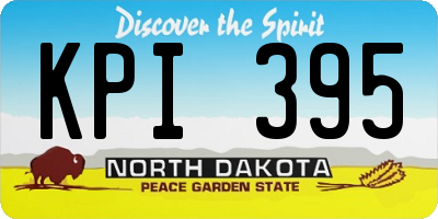 ND license plate KPI395