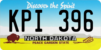 ND license plate KPI396