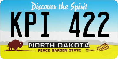 ND license plate KPI422