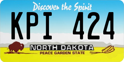 ND license plate KPI424