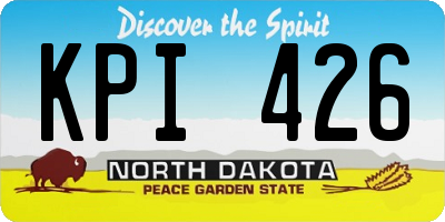 ND license plate KPI426
