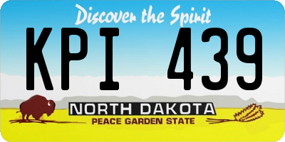 ND license plate KPI439