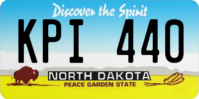 ND license plate KPI440