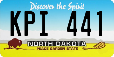 ND license plate KPI441