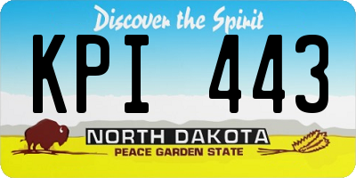 ND license plate KPI443