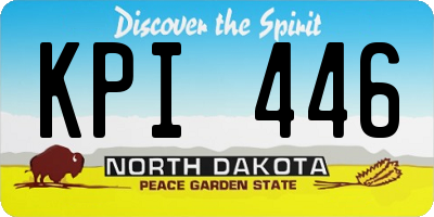 ND license plate KPI446