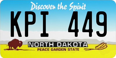 ND license plate KPI449