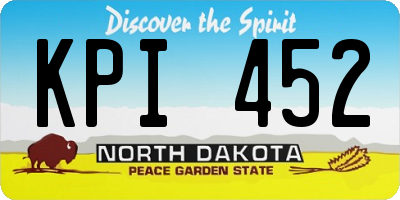 ND license plate KPI452