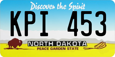 ND license plate KPI453